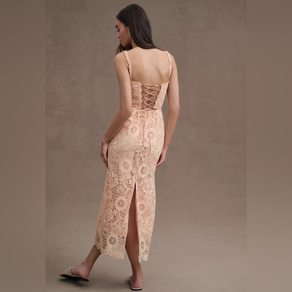 Anthropologie Dresses & Skirts - NWTS SABRINA MUSAYEV NICOLETTE LACE MIDI DRESS (L)